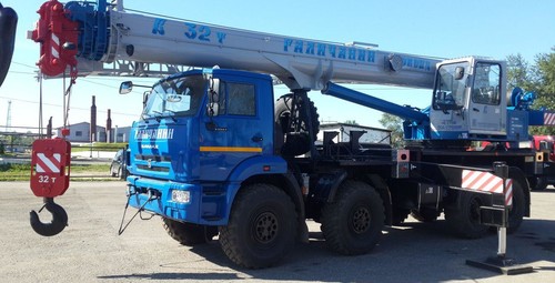 Аренда автокрана Галичанин КС-55729-5В вездеход 32 тонны