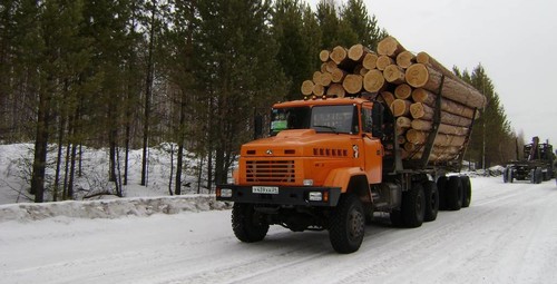 Аренда лесовоза «Вездеход» КрАЗ-64372 тип-1 «Лесник»