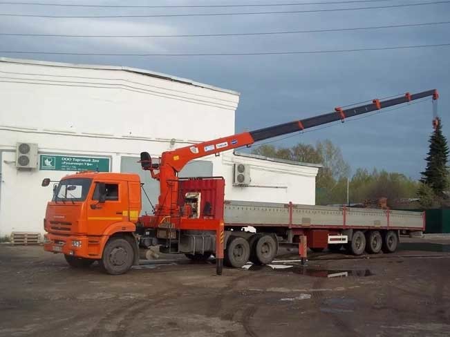 Аренда манипулятора КМУ KANGLIM на шасси КамАЗ 20 тонн